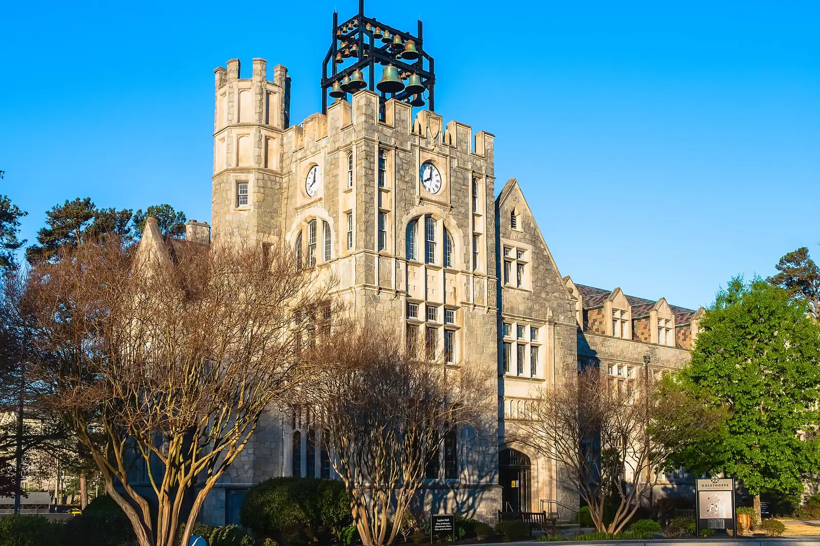 Oglethorpe University's Gothic campus on Peachtree Road in Brookhaven