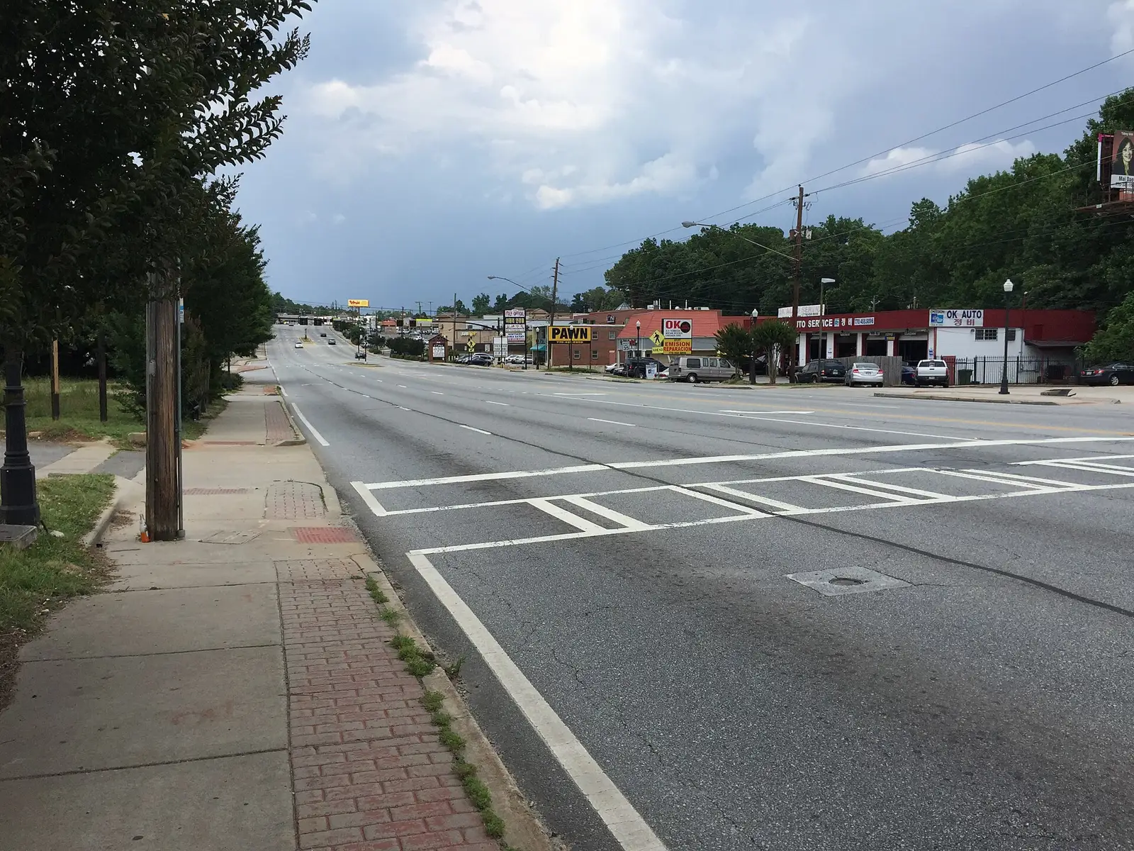 Buford Highway in metro Atlanta. The corridor runs through southern Brookhaven.